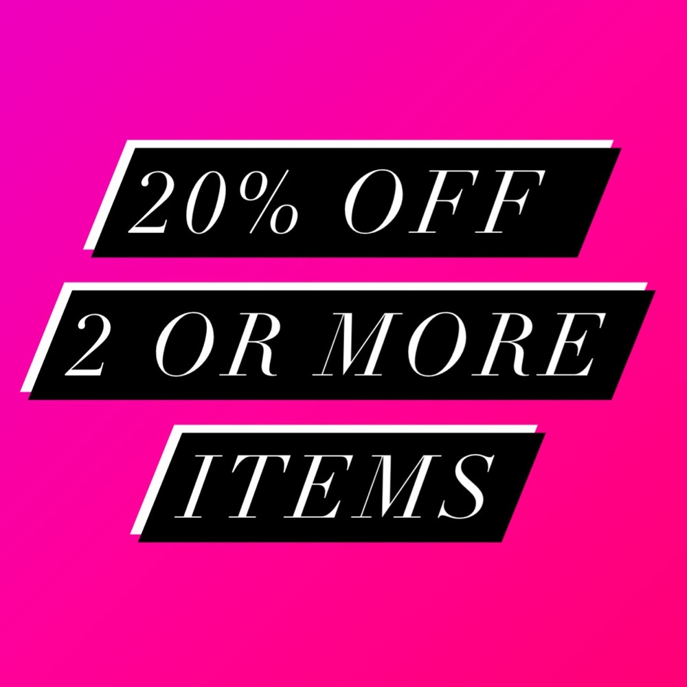 20% off 2 or more items
